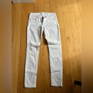 White old navy low rise jeans size 4 regular